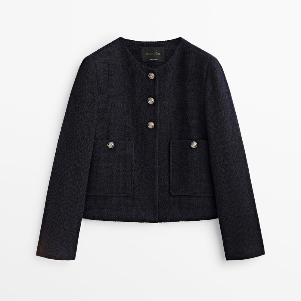 Massimo Dutti Cropped  elegant jacket new no tag